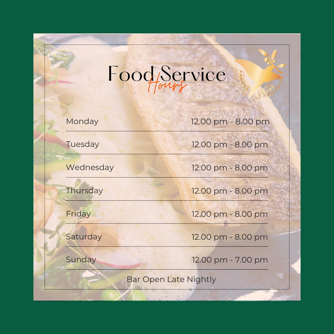 Restaurant Hours Copper Grove